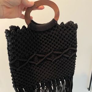 Woven Bag with Tassels